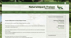 Desktop Screenshot of naturwildpark-freisen.de