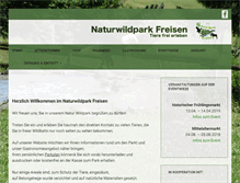 Tablet Screenshot of naturwildpark-freisen.de